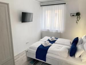 Postel nebo postele na pokoji v ubytování Csatári Ház - Szekszárd
