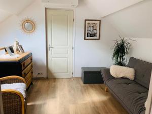 Część wypoczynkowa w obiekcie Le Cocon des Hortillonnages d'Amiens