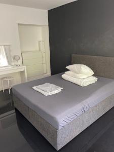 Postel nebo postele na pokoji v ubytování Big room Zurich Center