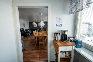 Kuchyň nebo kuchyňský kout v ubytování Santalux Apartment XL