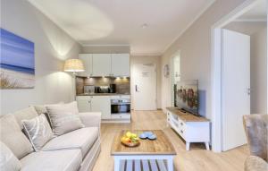 Η κουζίνα ή μικρή κουζίνα στο Baltischer Hof Apartment 1