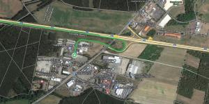 a rendering of a map of the proposed interchange at Roatel Schopsdorf A2 my-roatel-com in Schopsdorf +6 photos