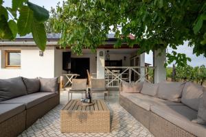 Posezení v ubytování d.Five Vineyard & Retreat Kőröshegy