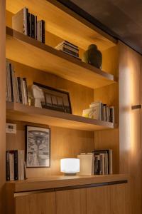 Die Bibliothek im Hotel
