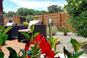 Ogród w obiekcie Le Chai de l'Océan -Maison plage à 300m - Jardin Terrasse