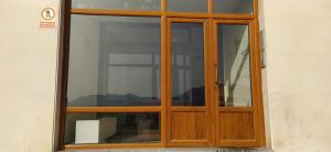 a wooden door of a building at Apartamento Haro Wine Experience in Haro