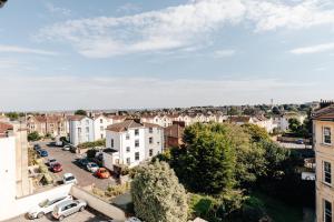 an aerial view of a city with buildings at Redland Suites - Apartment 7 in Bristol