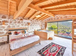A bed or beds in a room at Villa mirador stone Még 30 kép