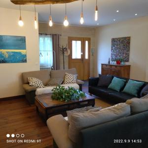 Posezení v ubytování Villa La Charmeuse Fleurie