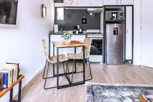 Dapur atau dapur kecil di Cálido loft a pasos del Zócalo Disfrútalo