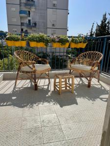 Μπαλκόνι ή βεράντα στο נופש ליד הים בת גלים