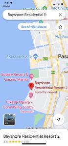 a map of a city with a bus on it at Le Maisse Executive Studio 1BR opp Okada in Manila
