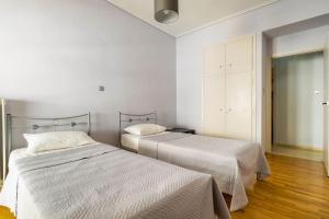 Posteľ alebo postele v izbe v ubytovaní Urban grey