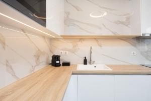 LUX&EASY Athens Downtown Residences的厨房或小厨房