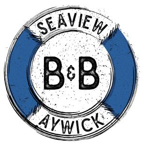 a stamp with the words seawley bc waikiki at Sea View B & B in Ulsta