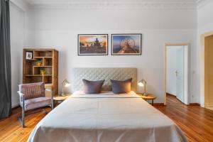 Katil atau katil-katil dalam bilik di Großes Apartment im Kiez