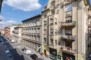 A general view of Budapest or a view of the city taken from Az apartmant