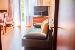 Televízia a/alebo spoločenská miestnosť v ubytovaní Apartamenty Willa Alesandro