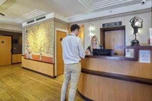 Vstupní hala nebo recepce v ubytování Hotel Opéra d'Antin