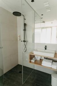 Kúpeľňa v ubytovaní Rocket Rooms Velden