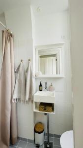 a bathroom with a sink and a toilet at ApartmentInCopenhagen Apartment 1511 in Copenhagen