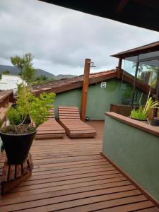 Uma varanda ou terraço em Hiu Hotel