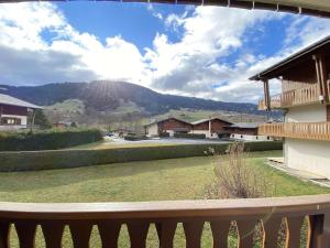 a view from the balcony of a house at Appartement Praz-sur-Arly, 2 pièces, 4 personnes - FR-1-603-60 in Praz-sur-Arly