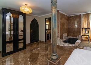 Postel nebo postele na pokoji v ubytování Villa in Puerto Cabopino