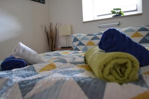 Postel nebo postele na pokoji v ubytování Appartement Thermenzeit