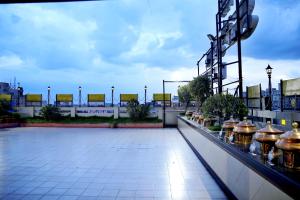 a view of a tennis court from a building at Sitara Paradise in Hyderabad +20 photos