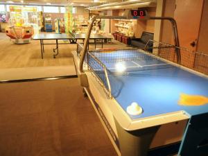 a mall with a toy duck in a trampoline at Takasago Onsen in Asahikawa