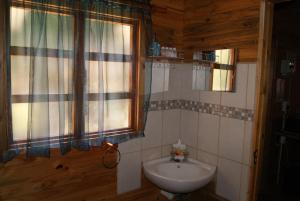 a bathroom with a sink and a window at Fern Cottage in Louis Trichardt +10 photos