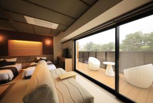 Un lugar para sentarse en KusatsuOnsen AeruyadoTakamatsu
