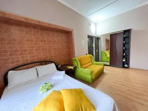 Ένα ή περισσότερα κρεβάτια σε δωμάτιο στο Apartment in the historic center