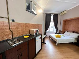 Η κουζίνα ή μικρή κουζίνα στο Apartment in the historic center