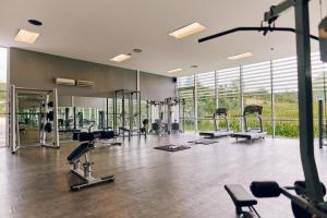 Fitness centrum a/nebo fitness zařízení v ubytování Hotel Terme Sveti Martin