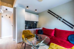 Posezení v ubytování Aparthome Tatra