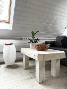 Posezení v ubytování Nordicstay Noarootsi Saunahouse