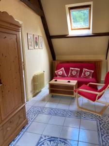 Posezení v ubytování Manoir de Saint-Fiacre