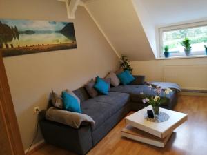 Posezení v ubytování Ferienwohnung altes Steinlager
