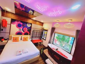 Postel nebo postele na pokoji v ubytování EROS Hotel - Love Hotel