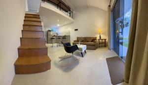 Posezení v ubytování Tiny Houses en Asunción. Zona Aeropuerto-Rakiura