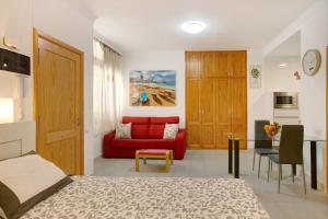 Posezení v ubytování Beach Studio Apartment Canteras