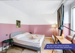 Becozy Self Check-in Pop-Up Hotel Baselにあるベッド