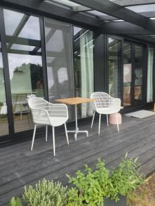 Patio nebo venkovní prostory v ubytování Hippe Schuur