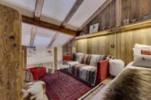 Posedenie v ubytovaní Appartement esprit chalet - splendide vue montagne à 180
