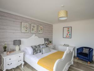 Trem Y Borth Apartment客房内的一张或多张床位