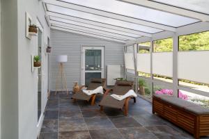 Ein Balkon oder eine Terrasse in der Unterkunft Sporthotel Wernigerode