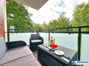 Balkon lub taras w obiekcie Perła Pomorza Mielno - 365PAM