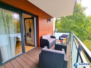 Balkon lub taras w obiekcie Perła Pomorza Mielno - 365PAM